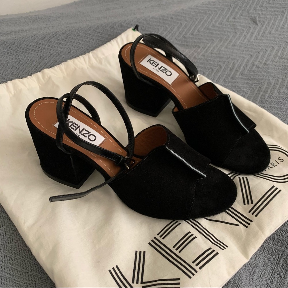 Brand new never worn Kenzo black heels.